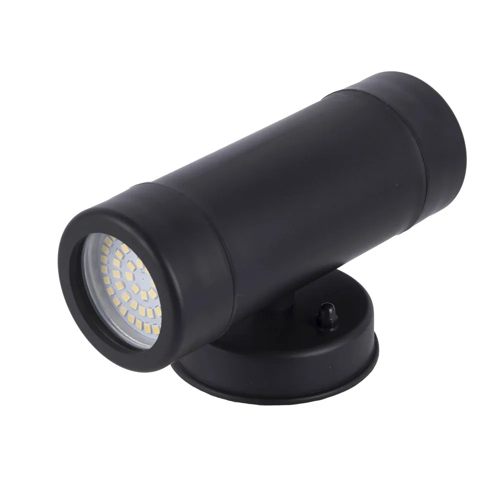 Черный цвет наружный настенный светильник вверх вниз IP65 настенные фонари на