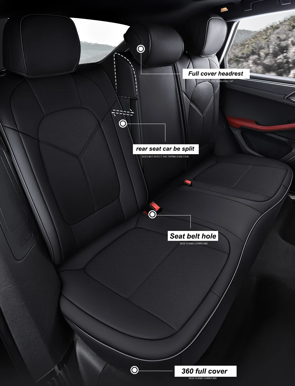 

Black leather car seat cover For infiniti qx70 fx qx60 fx37 qx50 ex qx56 q50 q60 qx80 g35 accessories