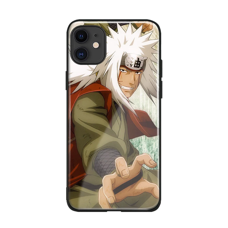 Мягкий силиконовый стеклянный чехол Jiraiya Namikaze Shippuden для Apple iPhone 6 6s 7 8 Plus X XR XS 11 Pro