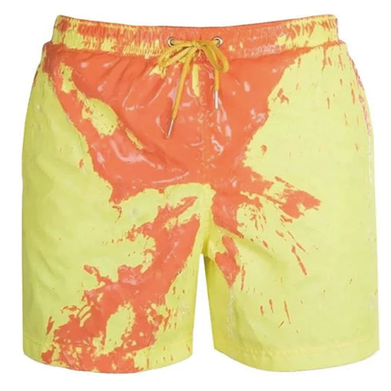 

Plus Size Men's Swimming Trunks Hot Selling Discoloration In Water Beach Shorts Best Quality Male Swimwear Bottom Pants