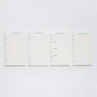 Заполняемая бумага с 6 отверстиями, план недели и месяца, План выполнения списка для блокнота A6 Loose Leaf