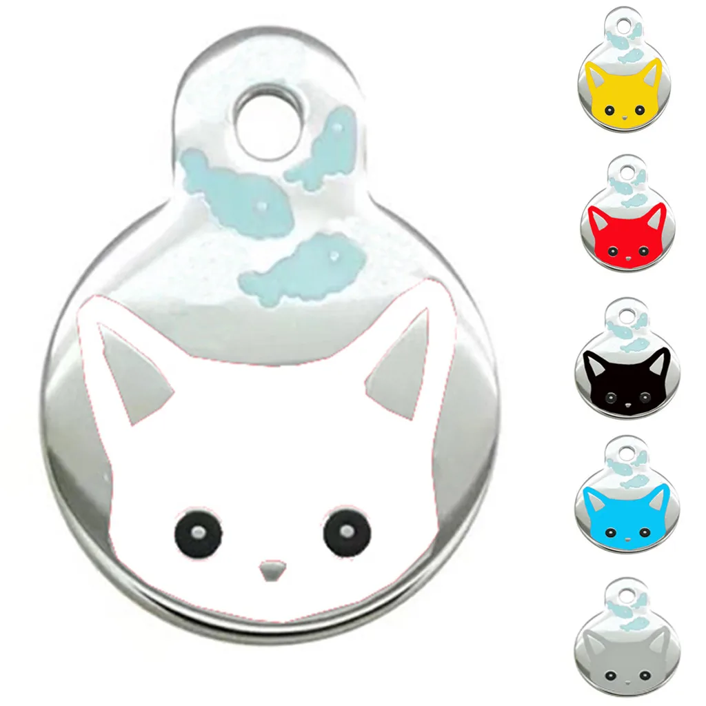 

6 Colors Vet Recommended Pet Id Card Cat Personalized Many Shapes And Colors To Choose Tags Unique Design Fast Delivery New