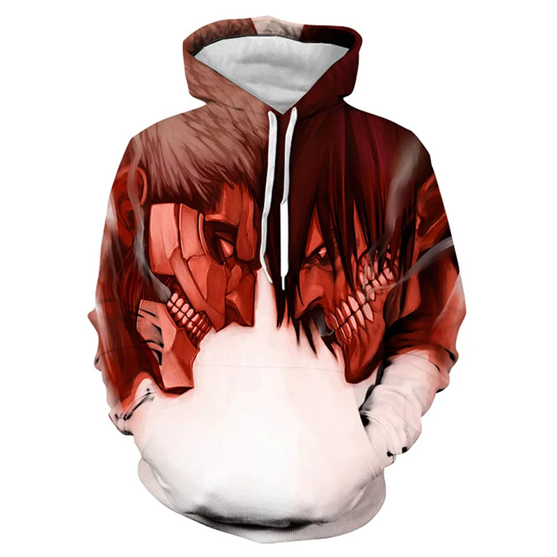 

Attack on Titan Hoodies Harajuku Anime 3D Printed Hooded Sweatshirt Men/Women Fashion Pullover Hip Hop Hoodie Unisex Hoody Tops
