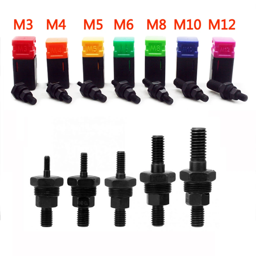 

Metric M3 M4 M5 M6 M8 M10 M12 Rivet Nut Gun Mandrel and Nose Piece Riveter Tip Spare Part