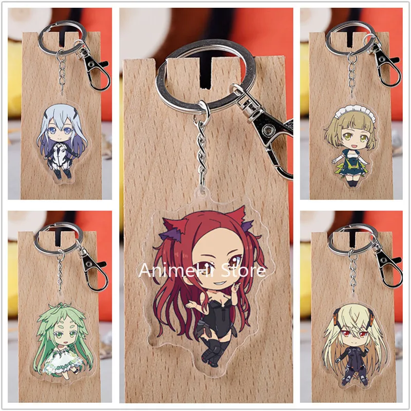 

20 pcs/lot Beatless Acrylic Keychain Toy Figure Lacia Kouka Bag Pendant Key Ring Gifts