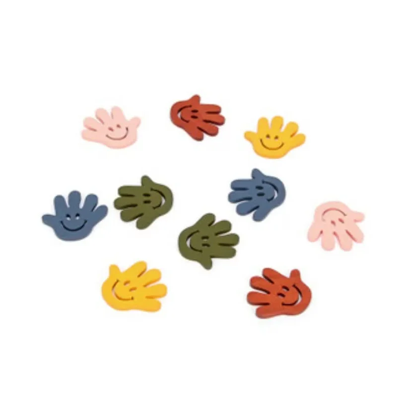 

Barwodo 12PCS Natural Wooden Pendants Kawaii Palm Shape Charms For Necklace Bracelet Beads For Jewelry Making DIY Craft Pendants