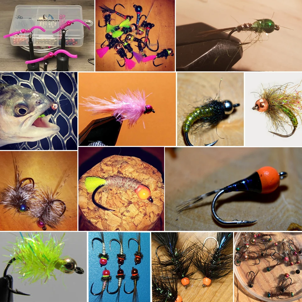 Maximumcatch 30 шт./лот 2 0 4 6 мм вольфрамовые шарики для завязывания нахлыстом материал с