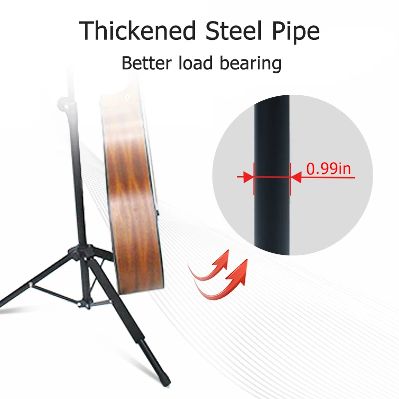 Гитарная напольная металлическая подставка держатель для музыкального