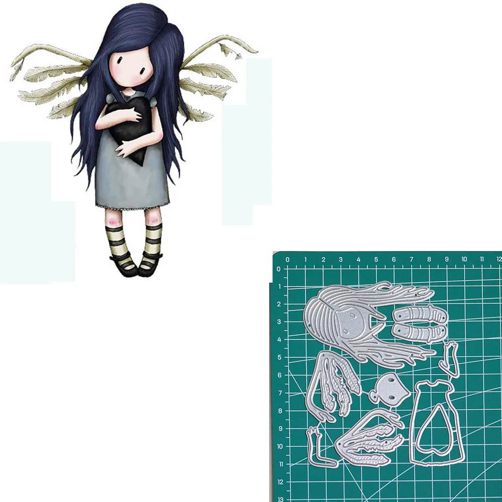 108 Крылья Любовь девушка трафареты для diy скрапбукинга штампы Новые поступления