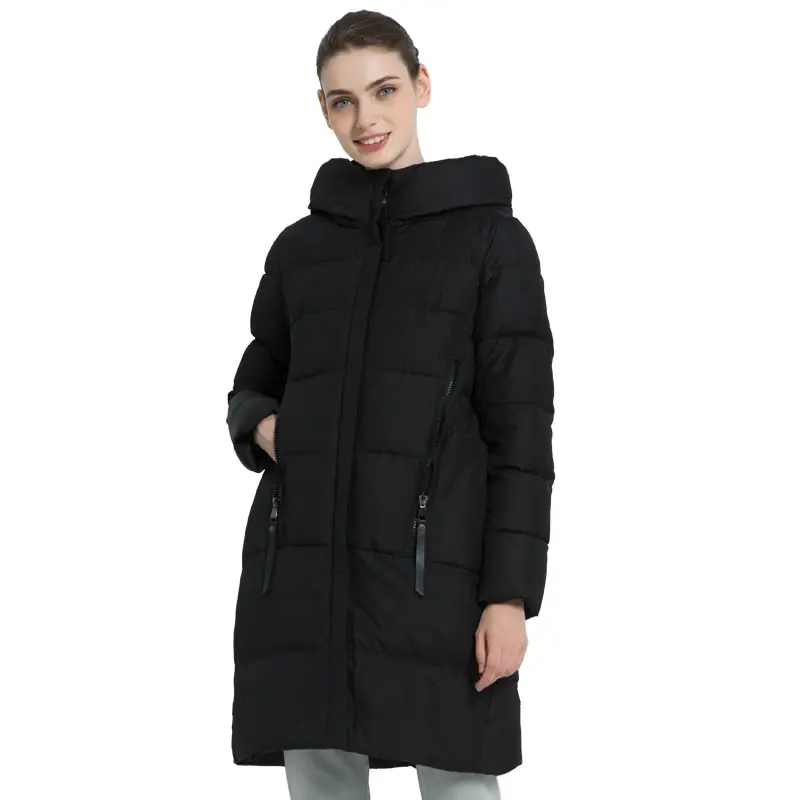 ICEbear 2019 Новая зимняя женская куртка высокого качества Женская с капюшоном марка