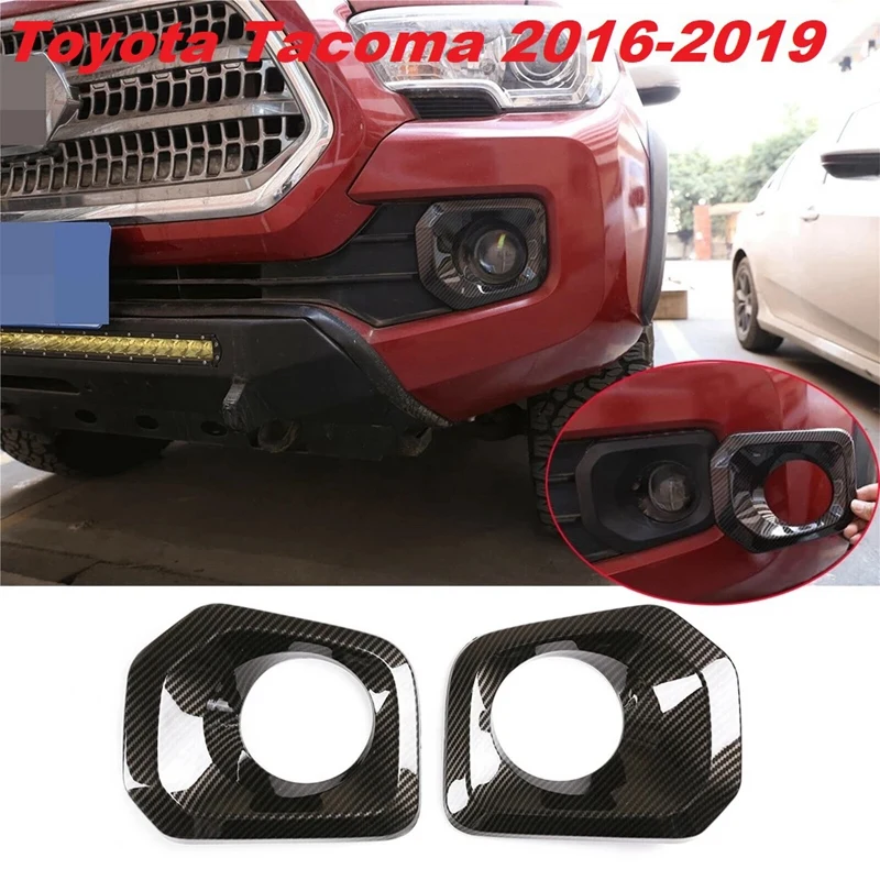 

2 шт., передний бампер, противотуманная фара, крышка радиатора, отделка для Toyota Tacoma 2016-2019