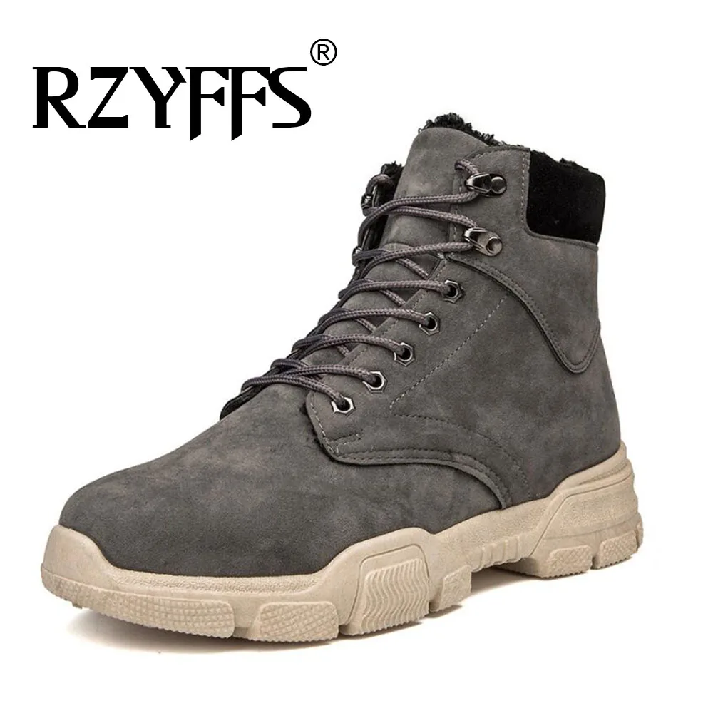 Зимние мужские ботинки водонепроницаемые ботильоны Осенняя мужская модная