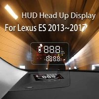 xinscnuo car hud head up display for lexus es 2013 2014 2015 2016 2017 2018 2019 safe driving screen obd speedometer projector