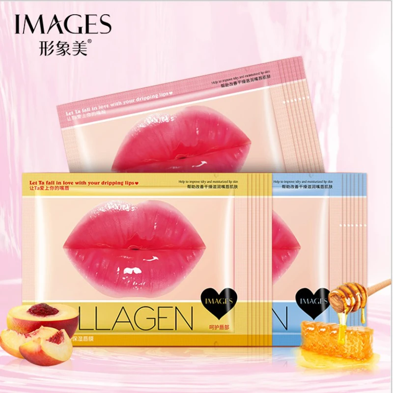 Изображения по уходу за кожей Crystal коллагеновая маска для губ влаги эссенция