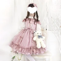 autumn and winter sweet girl party lolita dress fashion cartoon print princess lace lolita dress anime cosplay
