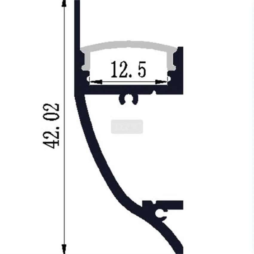 

Free Shipping 2m/pcs 70m/lot Aluminum Extrusion Profile for 3528/5050/5630/5730/7020 LED Bar or Flexible Strips