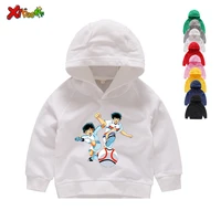 kids hoodies sweatshirts anime captain tsubasa hoodies children leisure long sleeves boys football motion sweatshirts 2t 8t