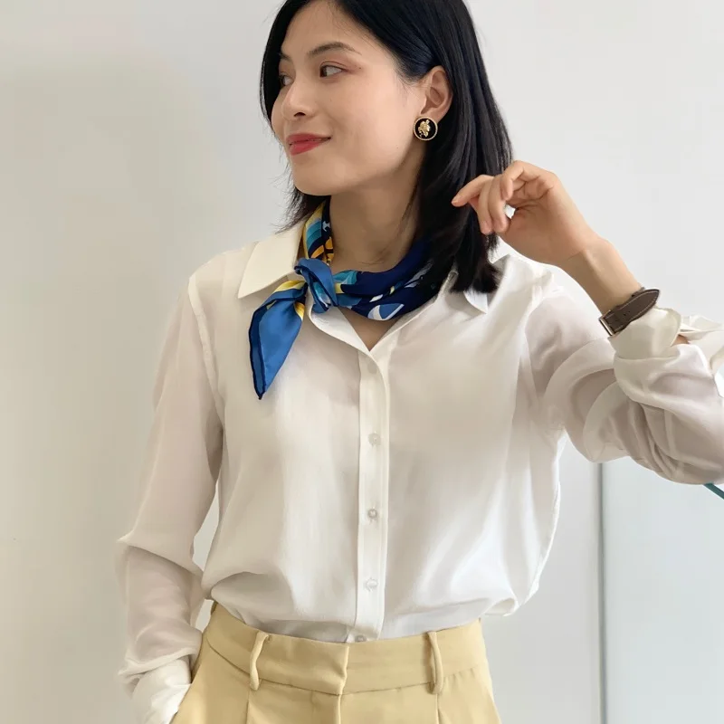 Платок-Бандана женский из 100% шелка 21x21 дюйм |