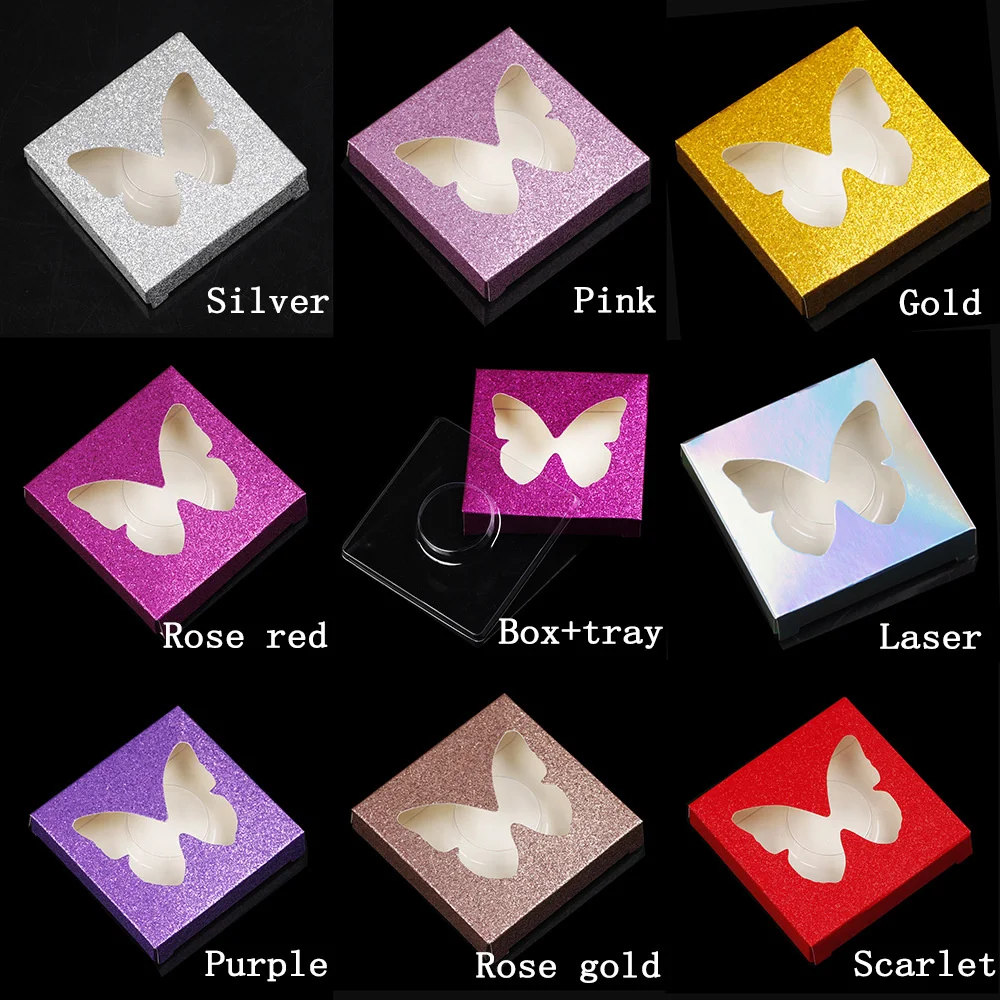 

3d Butterfly Hollow False Eyelashes Packaging With Tray Empty Wholesale Lashes Box Case For Women Girls Lash Extension Supplies