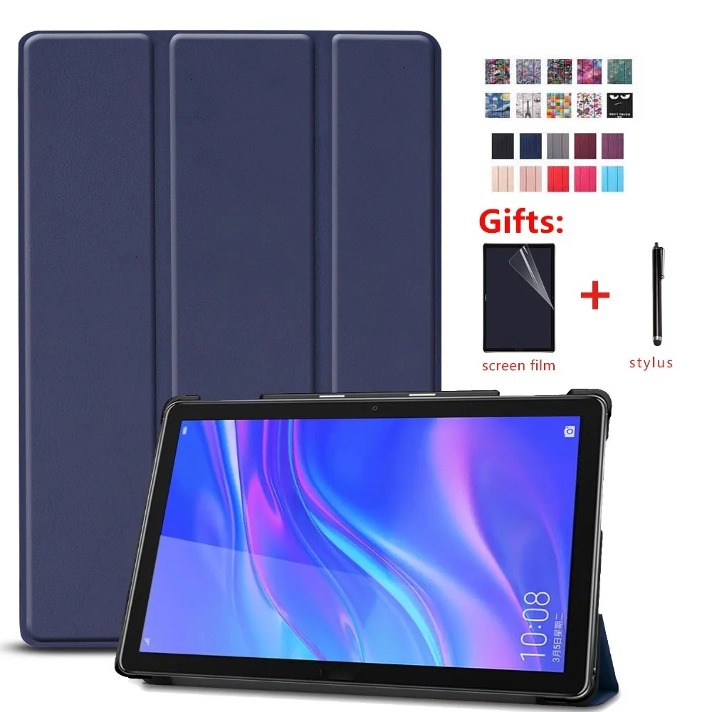Чехол для Huawei Mediapad M5 10 8 &quot умный чехол из искусственной кожи Pro дюйма бесплатный