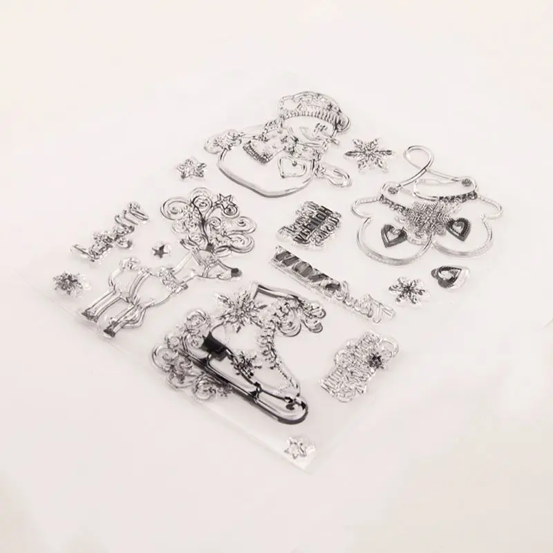 Christmas Gloves Silicone Clear Seal Stamp DIY Scrapbooking Embossing Photo Album Decorative Paper Arts Craft New For 2020 | Дом и сад