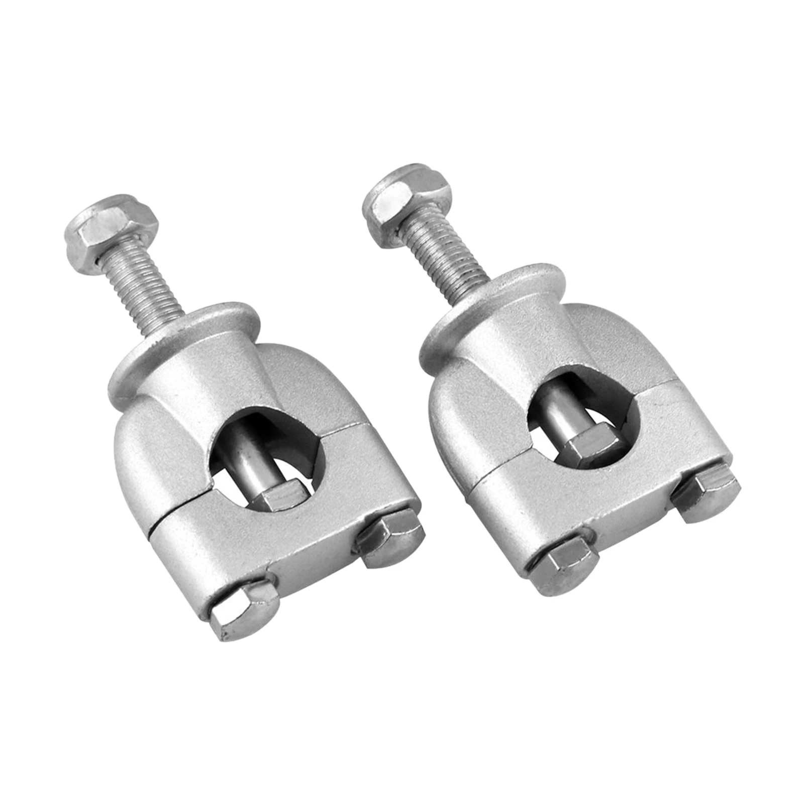 

2Pieces 7/8 Inches 22mm 7/8 Inch Handlebar Riser Clamps 22mm Bar Clamp Silver