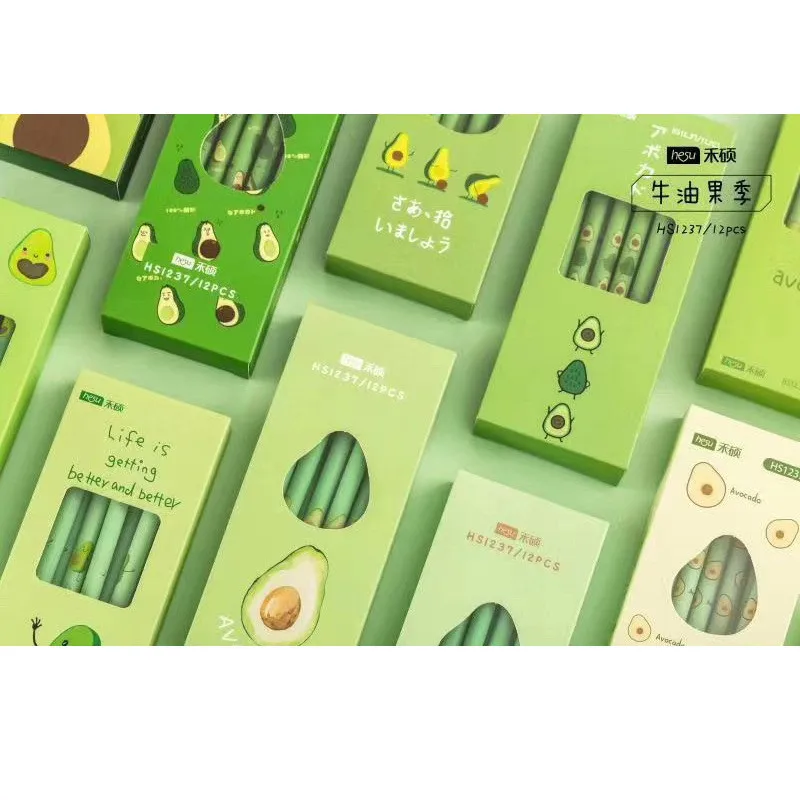 4 шт./лот авокадо сезон фруктовые гелевые чернила ручка промо подарок Канцтовары