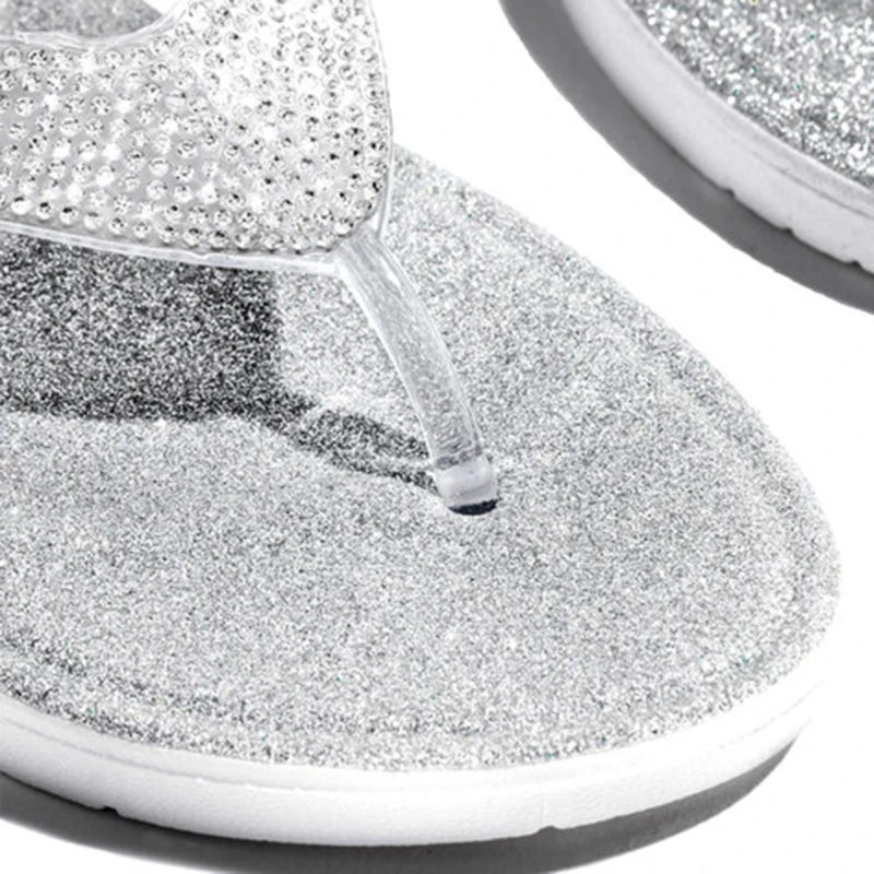 

Women Summer Flat Bling Slippers Transparent Soft Jelly Shoes Female Flip Flops Sandals Outdoor Beach Ladies Slides
