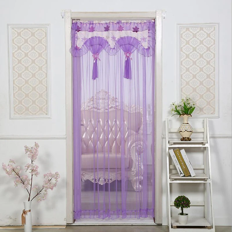 Перегородка портьеры Москитная кружевная ткань занавеска домашняя спальня