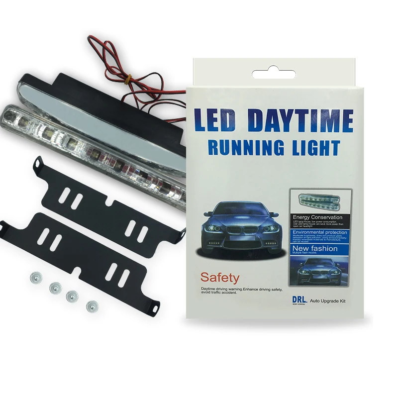 4 шт./компл. автомобиля Дневной светильник 8 СВЕТОДИОДНЫЙ DRL авто 3 ватта лампа