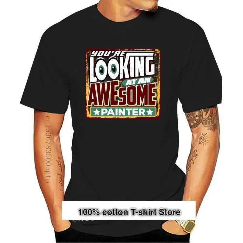 

Camiseta decoradora de pintor para hombre, camiseta divertida e impresionante para Artista