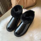 Женская обувь, зимняя обувь на массивной подошве для женщин, сохраняющие тепло женские ботинки, Зимние ботильоны для снега, женская обувь, женская обувь