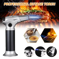 2022 metal flame lighter blow torch cooking auto ignition heating welding gas burner outdoor picnic bbq kitchen torch lighter