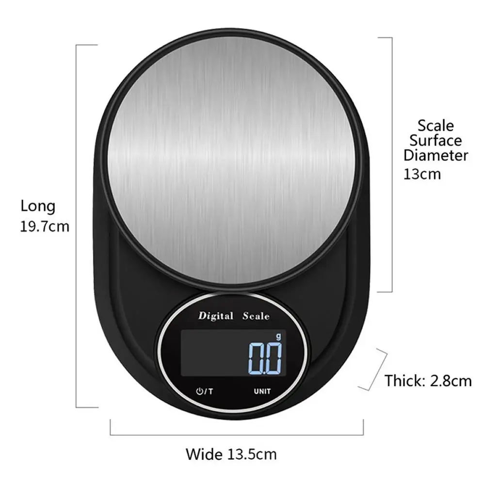 Цифровые кухонные весы высокоточные электронные 1 кг/2 кг/3 кг/5 кг для выпечки