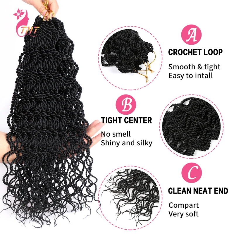 

Senegalese Twist Crochet braids hair Synthetic Ombre Braiding Hair Extension 15strands/pack For Black Woman