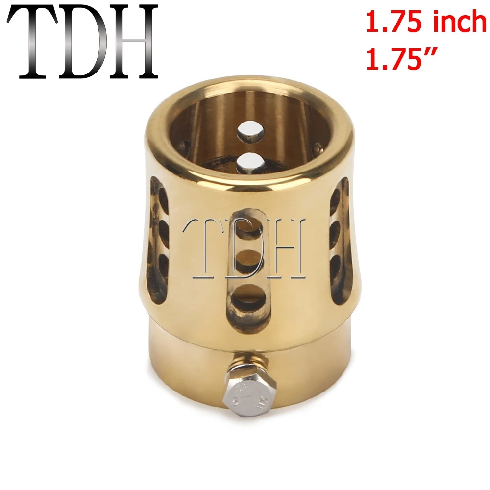 Наконечник выхлопной трубы Cafe Racer из твердой латуни в стиле ретро наконечник