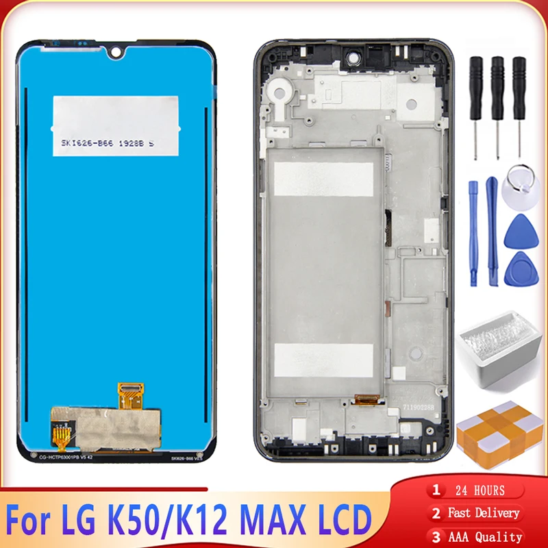 6 26 &quotдля LG K50 ЖК дисплей кодирующий преобразователь сенсорного экрана в сборе с