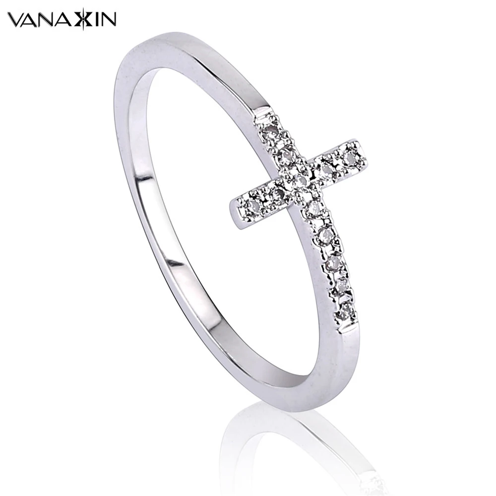 VANAXIN, 925, серебряные кольца с верой, 925 пробы, серебряные ювелирные изделия, подарок на помолвку, прозрачный черный камень CZ, кольца на палец для женщин, коробка
