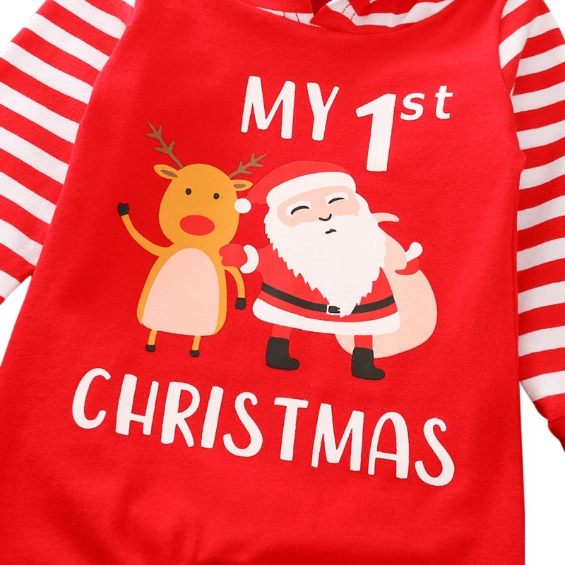 Winter Newborn Fleece One-Pieces Rompers Baby Clothing Girls Hoodie Fluffy Boys Clothes Toddler Warm Sleepwear christmas