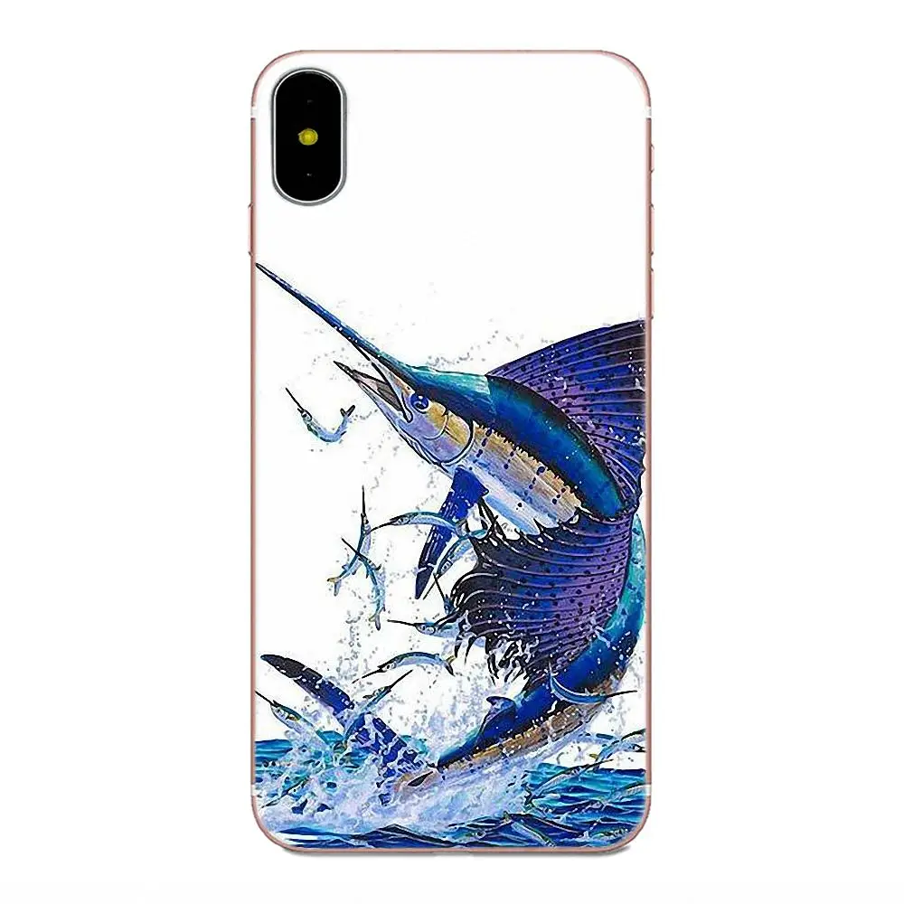 Модный мягкий термополиуретановый принт с изображением тунца и рыбы для Huawei Mate 30