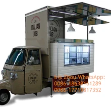 Зрелище на заказ Piaggio Ape фургон для общественного питания Piaggio Ape грузовик Piaggio мобильный бар для продажи