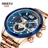 nibosi luxury brand men watch chronograph sports watches mens army military watch male date quartz clock relogio masculino 2397