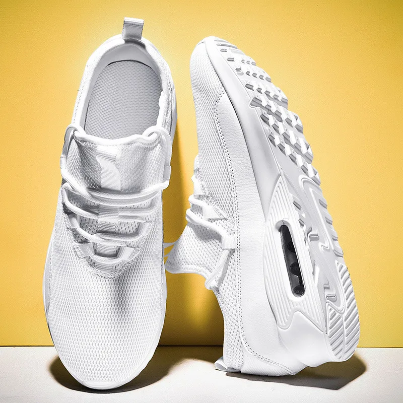 Новые кроссовки из сетчатого материала для мужчин и женщин 2020 летние бега