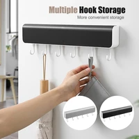 new clothes hook behind the door hole free wall hanging rack storage rack shelf clothes key storage device bathroom accessories
