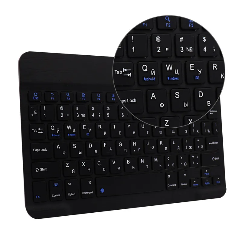 Испанская клавиатура Беспроводная Bluetooth 3 0 универсальная для iPad Tablet pro 9 7 air 2 Microsoft