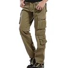 Комбинезон Мужской флисовый армейский, утепленные штаны-карго, хлопок, свободный мешковатый тактический стиль, повседневные джоггеры, зима
