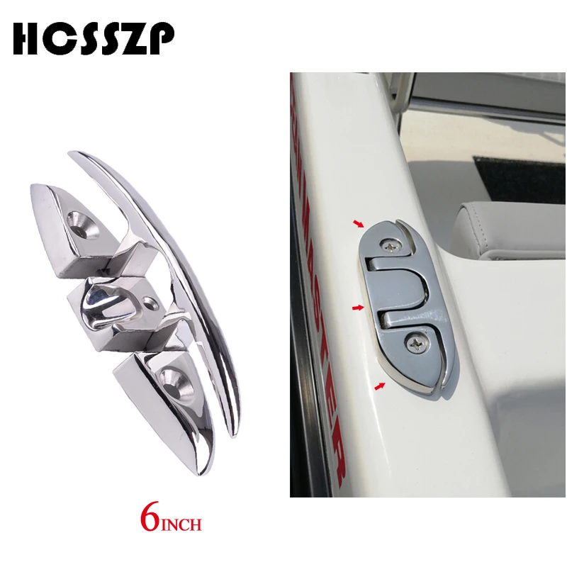 2 шт. " флип-ап Cleat 316 из нержавеющей стали морские промывочные Складные Выдвижные прищепки бортика крепление леска Cleat для корабля яхты лодки
