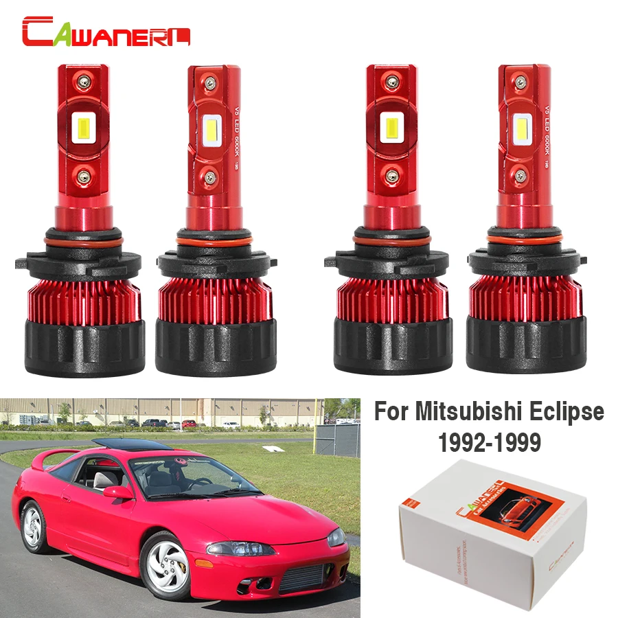 Cawanerl для Mitsubishi Eclipse 1992-1999 автомобиля 60W Светодиодный светильник головной низкого