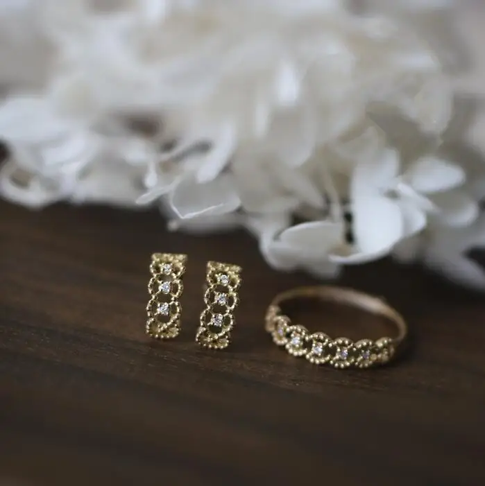 Hainon изящные белые кружевные кольца с кристаллами для женщин Свадебные