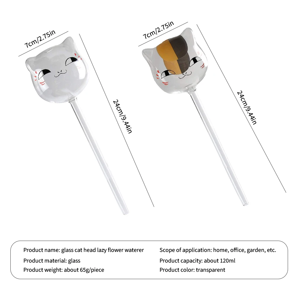 

3pcs/Set Cat-Shaped Plant Waterer Flowers Water Feeder Plant Automatic Watering Device Self Watering Bulbs For Plants